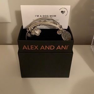 Alex and Ani Dog Mom bangle set